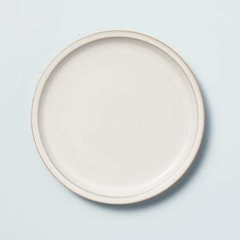 Modern Rim Stoneware Appetizer Plate Sour Cream - Hearth & Hand™ with Magnolia
