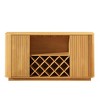 GDFStudio Hila 58.3" Modern Storage Cabinet with Wine Rack, Glassware Holder and Adjustable Shelves - 4 of 4