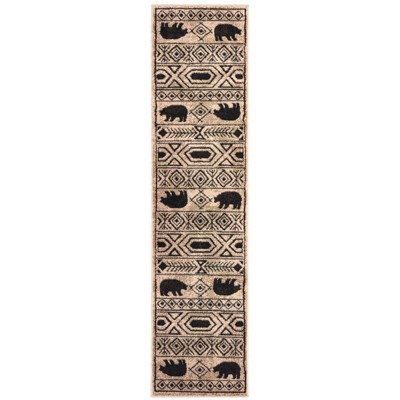 Weston Geometric Impressions Area Rug Ivory/Black - Captiv8e Designs