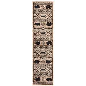Weston Geometric Impressions Area Rug Ivory/Black - Captiv8e Designs - 1 of 3