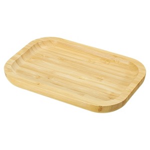 Unique Bargains Bamboo Wood Indoor Outdoor Plant Saucer 1 Pc - 1 of 4