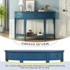 NicBex Modern Curved Console Table for Entryway,Sofa Table with 3 Drawers & 1 Bottom Shelf,Entryway Table for Entrance,Hallway,Living Room - 4 of 4