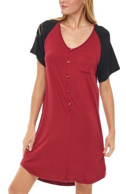 Alexander del Rossa Women's Knit Short Sleeve Nightgown with