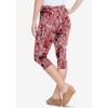 Roaman's Plus Size Essential Stretch Capri Legging - 3 of 4