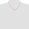 Black Bow Jewelry 1.4mm 10k Yellow Gold Solid Singapore Chain Necklace - 2 of 4