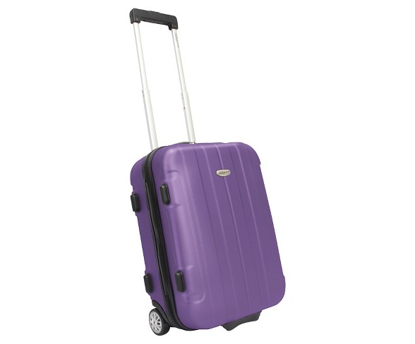 Traveler's Choice Rome 21" Hardside Suitcase - Purple