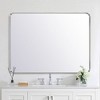 TEHOME Arthers Rectangular Stainless Steel Framed Pivoting Wall Mounted Bathroom Vanity Mirror - 2 of 4