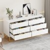 6 Drawer Dresser for Bedroom with Metal Legs, Storage Chest Cabinet Organizer for Living Room, Hallway, Entryway - 3 of 4