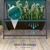 NAYSAYE 4 Tier Vertical Raised Garden Bed Planter Set with Stand Self-Draining Outdoor Planters for Planting, Green, 30"*31"*63.75" - 3 of 4