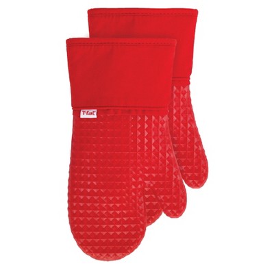 T-fal Flexible Waffle Silicone Oven Mitts, Set of Two