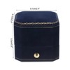 Unique Bargains Cuboid Velvet Ring Jewelry Box - 2 of 4