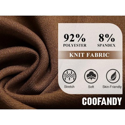 COOFANDY Mens Blazer Jacket One Button Casual Suit Jackets Stretch Knit Sport Coat Black L — фото 4