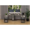 Sevobal Desks L-Shaped Multifunctional Desk Ample Storage, Ergonomic Design for Home Office Study, Gray, 53.9"*51.2"*29.5" - 4 of 4