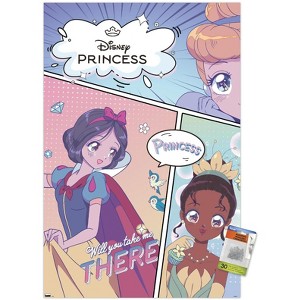 Trends International Disney Princess: Manga - Faces Unframed Wall Poster Prints - 1 of 4