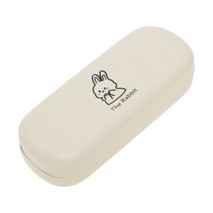 Unique Bargains Eyeglasses Case 6.3"x2.64"x1.46" Beige 1 Pc - 1 of 4