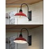 12.25" 1-Light Stanley Farmhouse Industrial LED Gooseneck Arm Outdoor Sconce - JONATHAN Y - 2 of 4