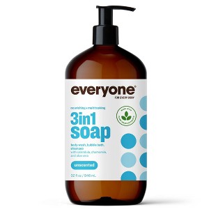 EO Products Everyone 3-in-1 Body Wash - Unscented - 32 fl oz - 1 of 4