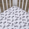 NoJo Disney Mickey Mouse - Timeless Mickey White and Black Fitted Crib Sheet - image 2 of 4