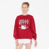 Women's Hello Kitty Oversized Graphic Sweatshirt - Red - 2 of 3