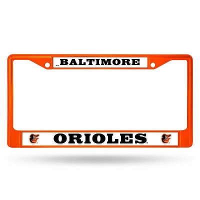 MLB Baltimore Orioles Colored Chrome License Plate Frame