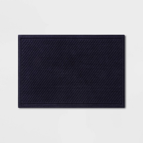 30 X21 Performance Solid Bath Mat Navy Blue Threshold Target