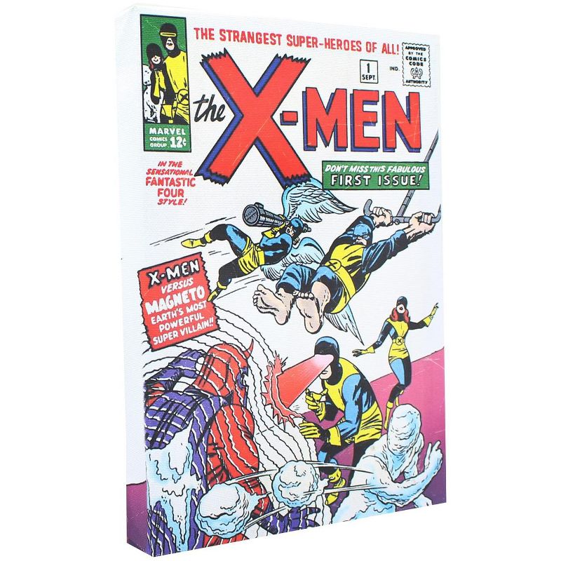 Geek Fuel, LLC Marvel Comic Cover 9 x 5 Inch Canvas Wall Art | X-Men #1, 1 of 4