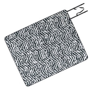Ninola Design Japandi Texture Marks Picnic Blanket - Deny Designs - 1 of 3