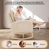 Nursery Rocking Chair with Adjustable Footrest, Glider Chair for Nursery with Two Side Pockets - 3 of 4