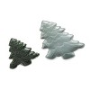 Transpac Ceramic Iridescent Holiday Tree Plates Set of 2 for Christmas Dining Elegant Tableware - 2 of 4