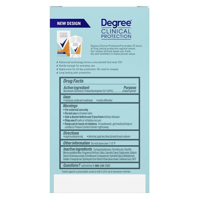 Degree Clinical Protection Summer Strength Antiperspirant & Deodorant - 1.7oz