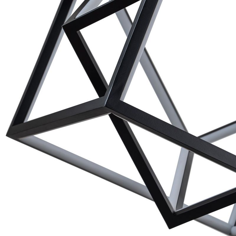 C Cattleya Black Modern Geometric Cube LED Pendant Light, 5 of 8