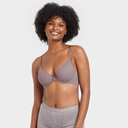 Women's Lightly Lined Racerback Bra - Auden™ Gray 34d : Target