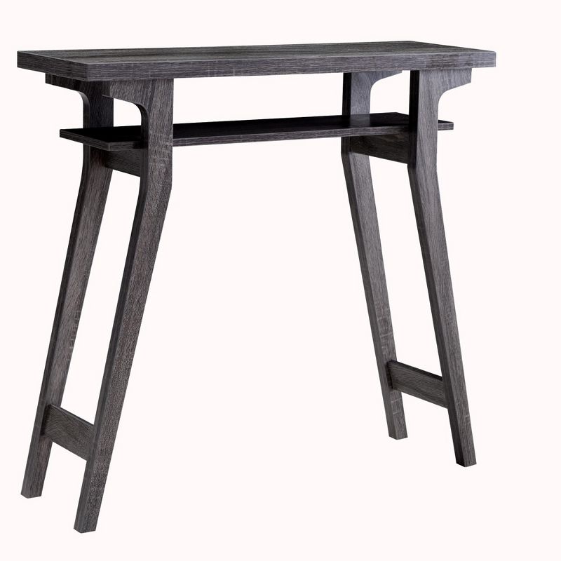 FC Design Modern Console Table with 2-Tier Shelf and Slanted Legs, 3 of 4