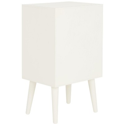 Pomona Antique White Mid-Century 3-Drawer Transitional Accent Table