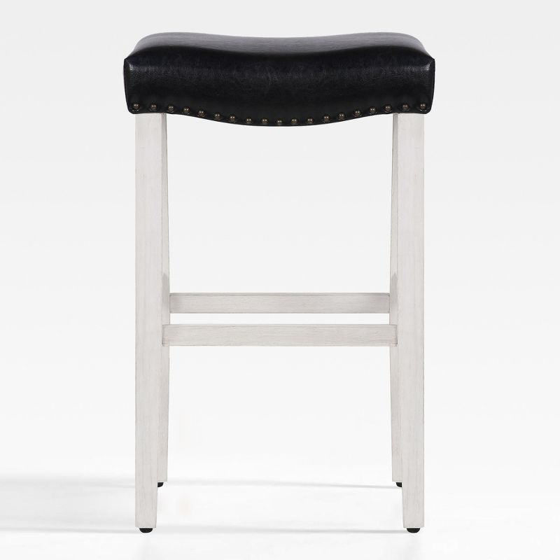 WestinTrends 29" Upholstered Saddle Seat Bar Stool, 1 of 4