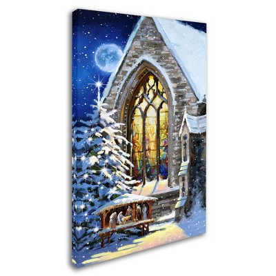Trademark Fine Art -The Macneil Studio 'Christmas Manger' Canvas Art
