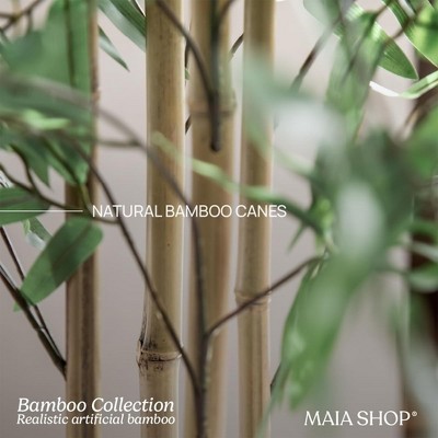Maia Shop 5ft Green Plastic and Bamboo Artificial Tree