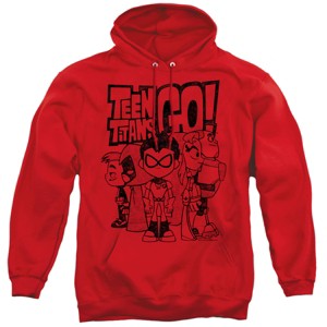Teen Titans Go Team Up Adult Pull-Over Hoodie - 1 of 4