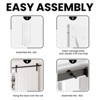 SMARTSTANDARD 84 in. Height White MDF Solid Core Interior Sliding Barn Door with Hardware Kit - 4 of 4