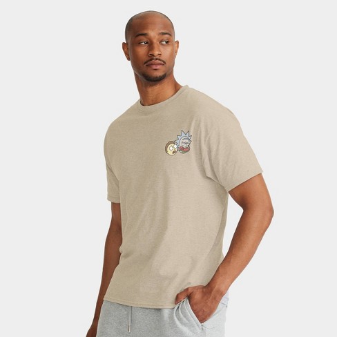 Men's Rick And Morty Short Sleeve Graphic T-shirt - Tan : Target