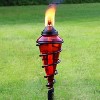 Sunnydaze Outdoor Adjustable Height Glass and Metal Swirl Patio and Lawn Torch Set - 3 of 4