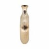 Sagebrook Home 13" Ceramic Oval Vase - Contemporary Glam Abstract Cut-Out Vase in Scratched Gold - Creative Home or Office Decorative Table Accent - 4 of 4