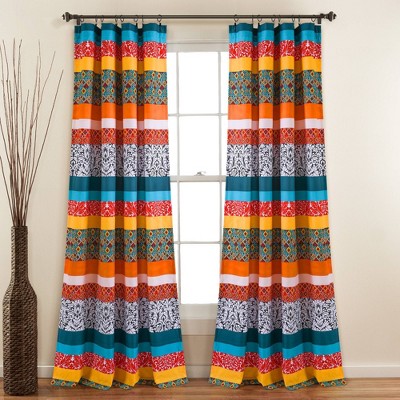 colorful curtain panels