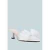 Asma Organza Bow Embellished Satin Mules - 2 of 4