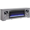 75-Inch Fireplace TV Stand for TVs up to 80" with 44-Inch Electric Fireplace - 2 of 4