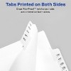 Avery Allstate-Style Legal Exhibit Side Tab Divider Title: 4 Letter White 25/Pack 82202 - 4 of 4