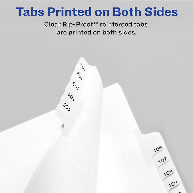 Avery Allstate-Style Legal Exhibit Side Tab Dividers 25-Tab 76-100 Letter White 01704, 4 of 7