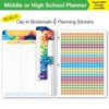 Global Datebooks Secondary Student Planner AY 2024-2025 - Matrix Style - 7"x9" (Black Stripe) - image 2 of 4