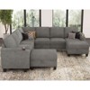 Belffin Chenille U-Shaped 8-Seater Modular Sectional - Convertible Sofa with Hidden Storage & Tool-Free Assembly - 2 of 4