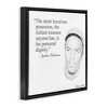 Stupell Industries Personal Dignity Jackie Robinson Quote Black and White, 25" x 25" - 3 of 4
